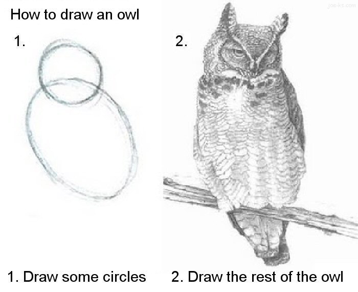 How to draw an Owl